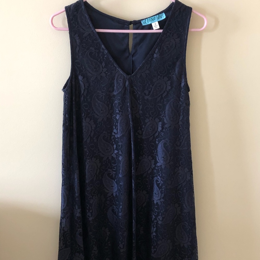 Navy Lace Dress